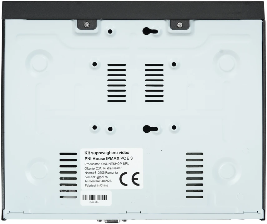 PNI House IPMAX POE 3 vaizdo stebėjimo rinkinys, NVR su 4 POE prievadais, ONVIF ir 4 kameros su 3MP IP, lauko, Power over Ethernet, žmogaus aptikimas, judesio aptikimas, 4 kabeliai, maitinimo šaltinis, pelė