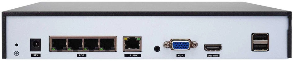 PNI House IPMAX POE 3 vaizdo stebėjimo rinkinys, NVR su 4 POE prievadais, ONVIF ir 4 kameros su 3MP IP, lauko, Power over Ethernet, žmogaus aptikimas, judesio aptikimas, 4 kabeliai, maitinimo šaltinis, pelė