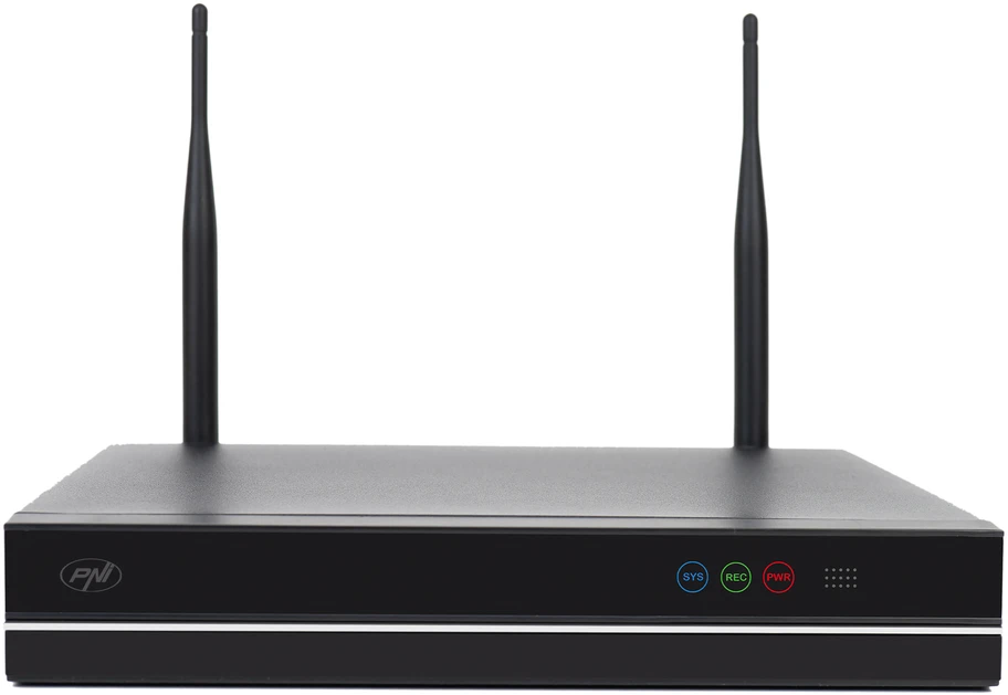 PNI House WiFi660 NVR vaizdo stebėjimo sistemos komplektas, 8 kanalai ir 8 belaidės lauko kameros 3MP, P2P, IP66