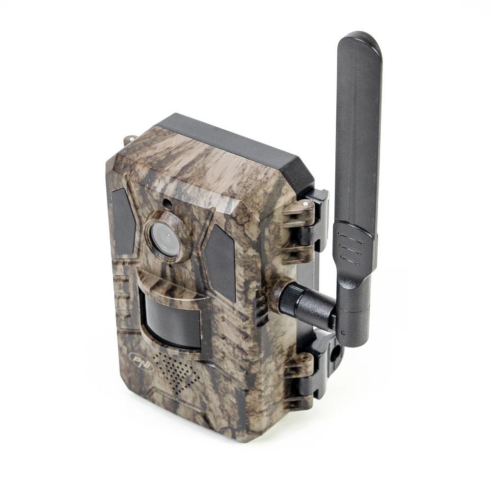 PNI Hunting 751 PRO kamufliažinė vaizdo stebėjimo kamera, 16MP, 4G LTE, GPS, naktinis matymas, nematomi šviesos diodai gyvūnams, IP66