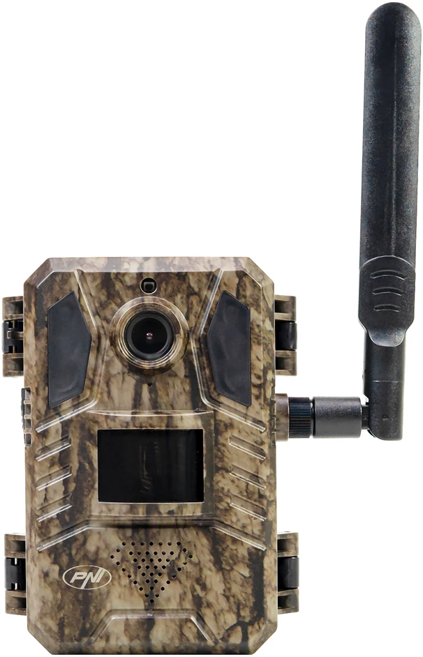 PNI Hunting 751 PRO kamufliažinė vaizdo stebėjimo kamera, 16MP, 4G LTE, GPS, naktinis matymas, nematomi šviesos diodai gyvūnams, IP66