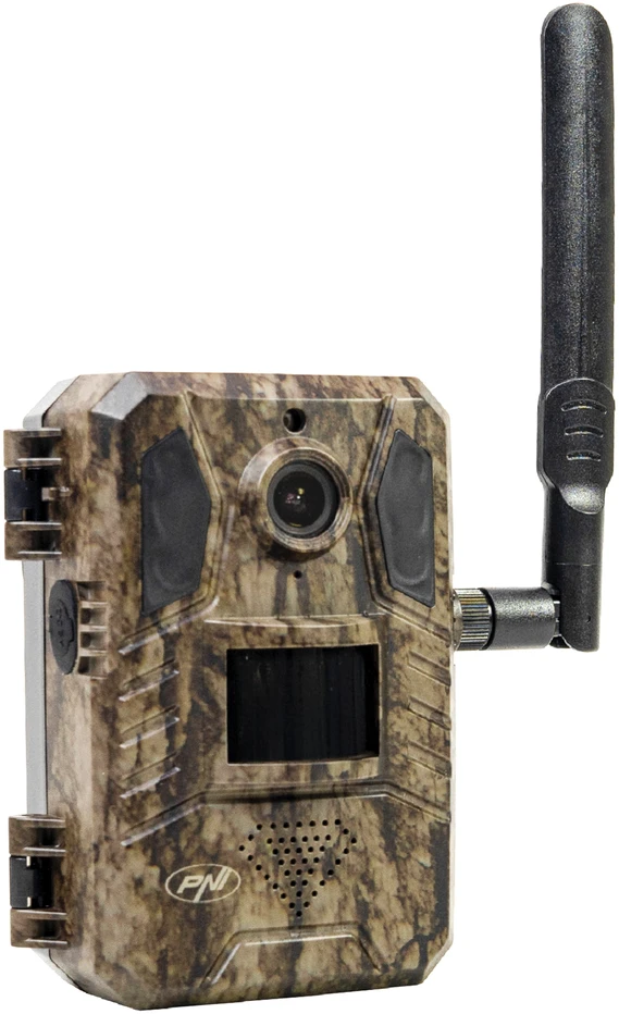 PNI Hunting 751 PRO kamufliažinė vaizdo stebėjimo kamera, 16MP, 4G LTE, GPS, naktinis matymas, nematomi šviesos diodai gyvūnams, IP66