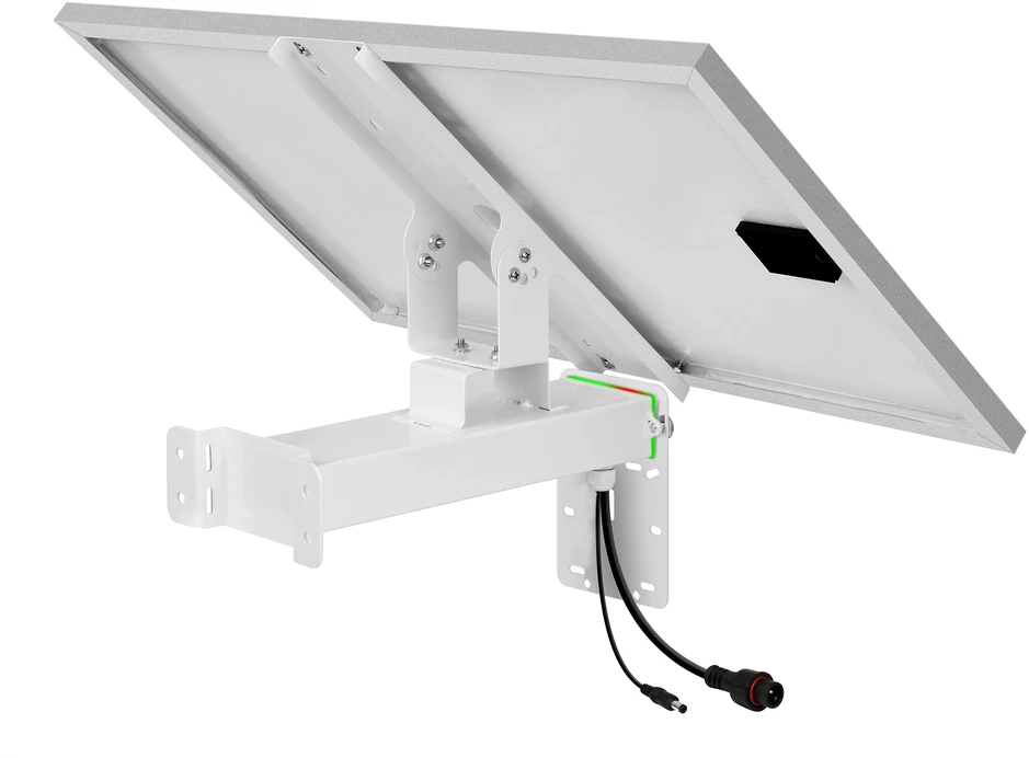 PNI IP590 belaidžio vaizdo stebėjimo kamerų rinkinys su dviem objektyvais, 2 x 2MP, 180 laipsnių kampu, su fotovoltine saulės baterija, 60W galia su 20A akumuliatoriumi, 12V išvestis