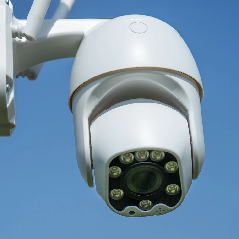 PNI IP60 tiesioginio vaizdo PTZ stebėjimo kamera su saulės baterija, 2MP, GSM 4G, SIM lizdas, skirta naudoti lauke ir viduje