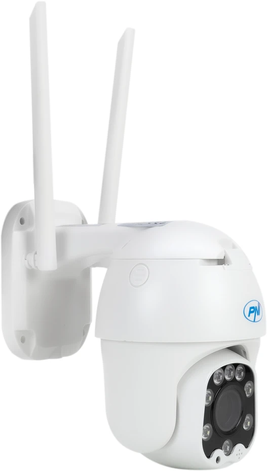PNI IP60 tiesioginio vaizdo PTZ stebėjimo kameros komplektas su saulės baterija, 2MP, GSM 4G ir 128GB PNI MicroSD kortele