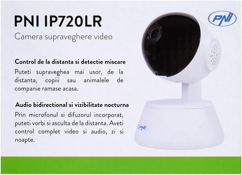 PNI IP720LR 1080P 2 MP vaizdo stebėjimo kamera su IP P2P PTZ belaidžiu ryšiu, Micro SD kortelės lizdu