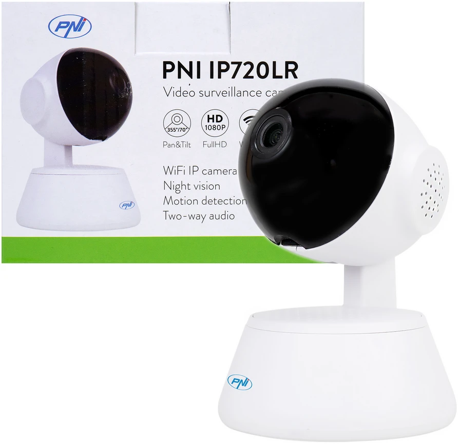 PNI IP720LR 1080P 2 MP vaizdo stebėjimo kamera su IP P2P PTZ belaidžiu ryšiu, Micro SD kortelės lizdu