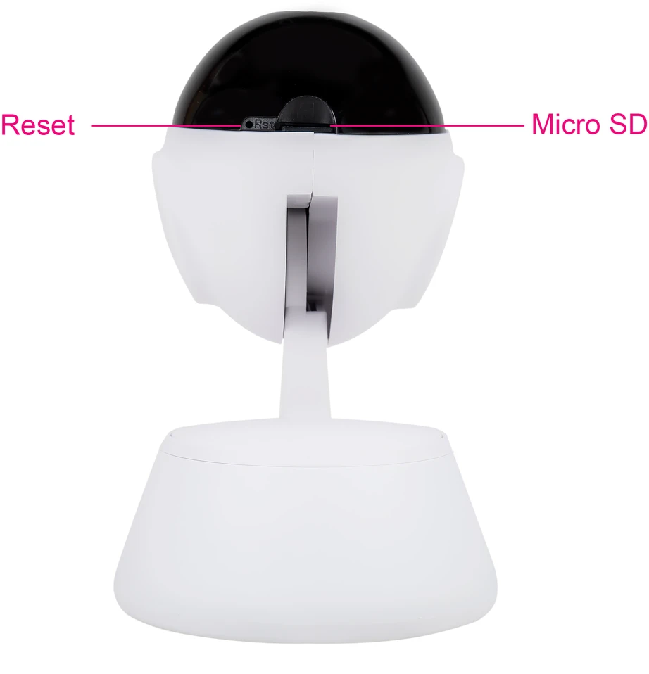 PNI IP720LR, 1080P, 2MP, IP, P2P, PTZ vaizdo stebėjimo kameros komplektas ir pridedama PNI 128GB Micro SD atminties kortelė