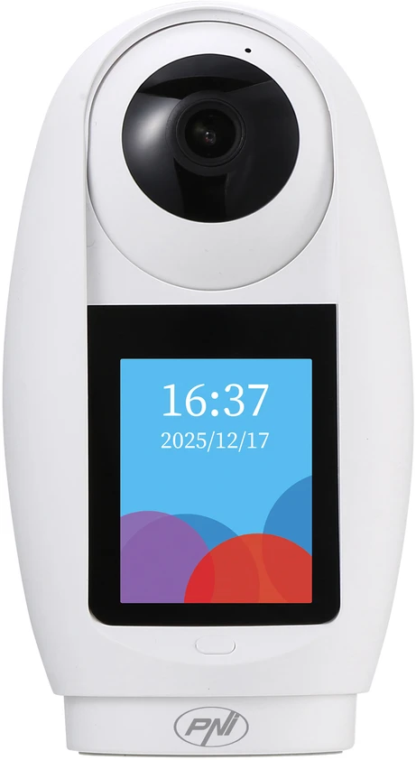 PNI IP733 3MP vaizdo stebėjimo kamera, dvipusis garso ir vaizdo ryšys, su Bluetooth SOS iškvietimo mygtuku, ekranu, kūdikio stebėjimo funkcija