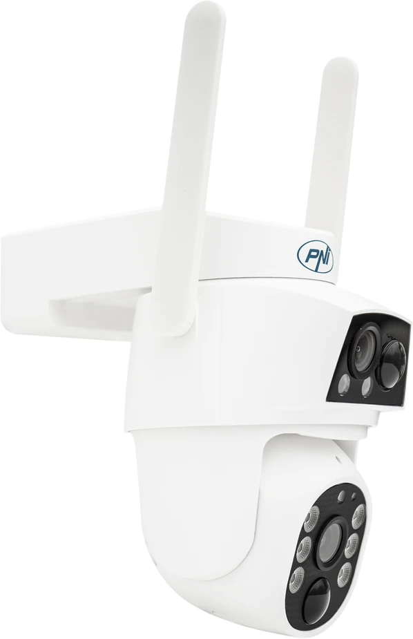PNI IP794 vaizdo stebėjimo kamera su „Wi-Fi“, PTZ, dvigubu objektyvu 2MP + 2MP, 5,5W saulės baterija, 8000mAh akumuliatoriumi