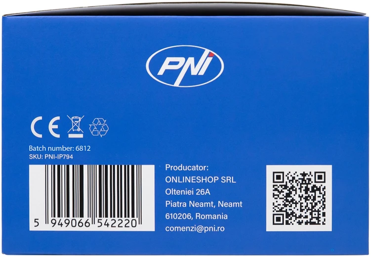 PNI IP794 vaizdo stebėjimo kamera su „Wi-Fi“, PTZ, dvigubu objektyvu 2MP + 2MP, 5,5W saulės baterija, 8000mAh akumuliatoriumi