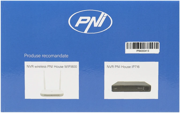 PNI IP840 belaidė vaizdo stebėjimo kamera, WiFi, PTZ, 8MP 4K, micro SD lizdas, autonominė, AI funkcijos, ONVIF