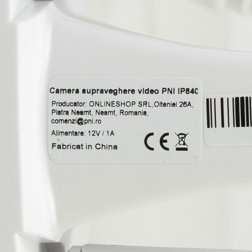 PNI IP840 belaidė vaizdo stebėjimo kamera, WiFi, PTZ, 8MP 4K, micro SD lizdas, autonominė, AI funkcijos, ONVIF