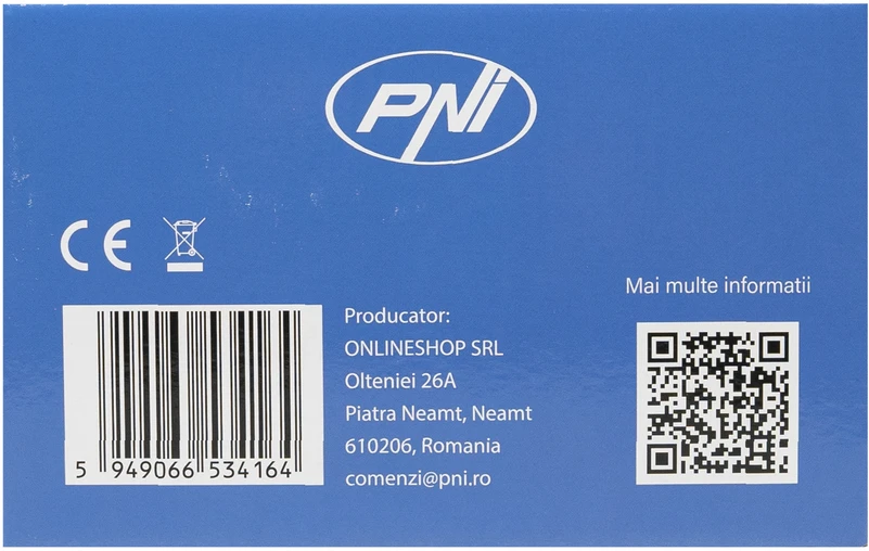 PNI IP840 belaidė vaizdo stebėjimo kamera, WiFi, PTZ, 8MP 4K, micro SD lizdas, autonominė, AI funkcijos, ONVIF