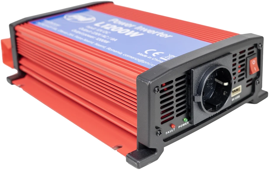 PNI įtampos keitiklis L1200W maitinimo šaltinis 12V 230V išvestis
