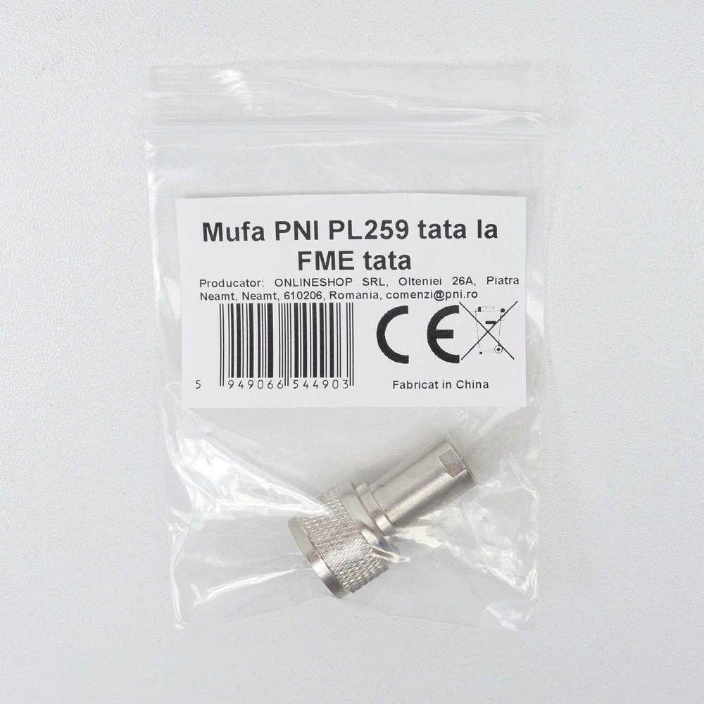 PNI kištukas PL259 vyriškas į FME vyrišką