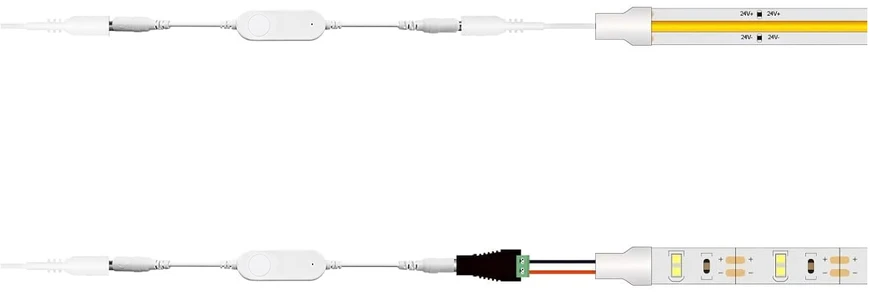 PNI LD120 išmanusis šviesos reguliatorius su WiFi, valdymas per „Tuya Smart“ programėlę, 5V/12V/24V DC maitinimo šaltinis, maksimali galia 72W