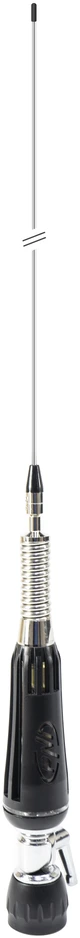 PNI LED 1000 CB sulankstoma antena, 100 cm ilgio, su kabeliu ir fiksuotu „drugelio“ tipo laikikliu, 26-30 MHz, 300 W, šviečia siuntimo metu