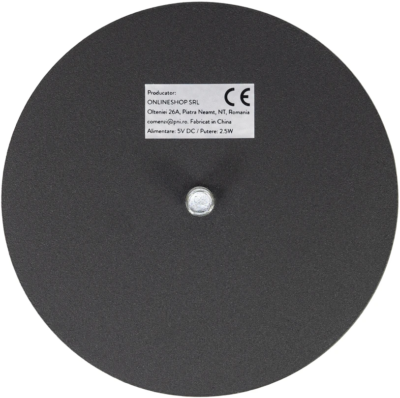 PNI LT04B stalinė lempa su 2,5W LED, 1200 mAh baterija, įkrovimas per USB-C, 150 liumenų, šilta balta šviesa 3000K, spalva juoda