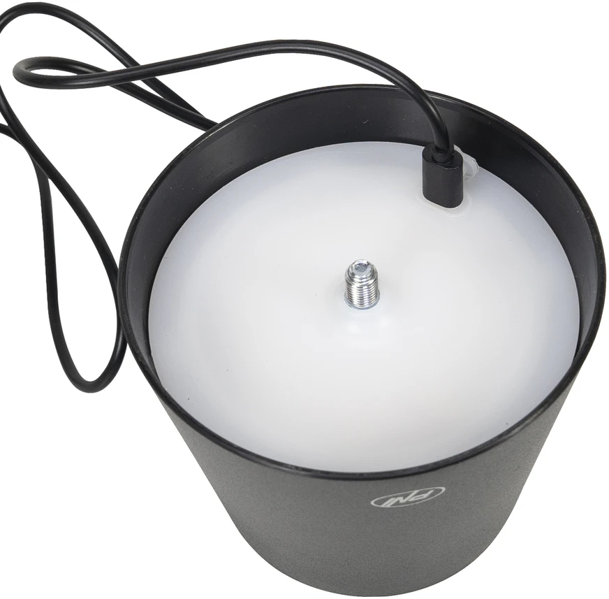 PNI LT04B stalinė lempa su 2,5W LED, 1200 mAh baterija, įkrovimas per USB-C, 150 liumenų, šilta balta šviesa 3000K, spalva juoda