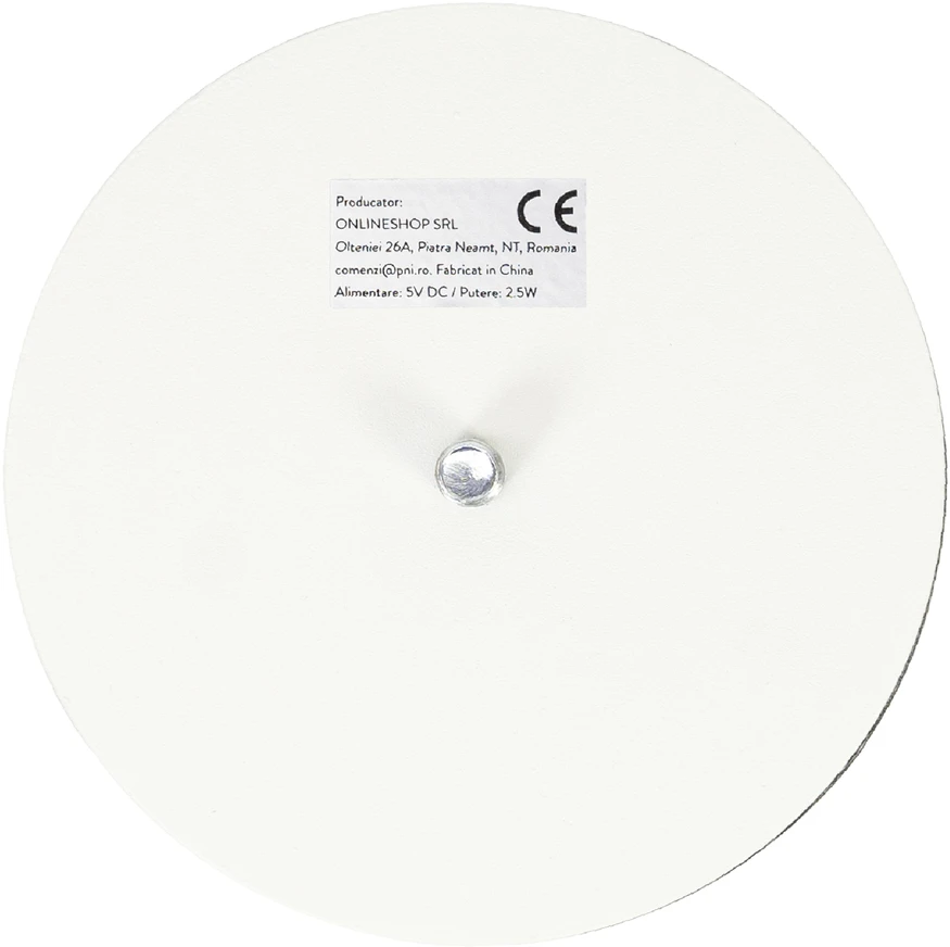 PNI LT04W stalinė lempa su LED 2.5W, baterija 1200 mAh, įkrovimas per USB-C, 150 liumenų, šilta balta šviesa 3000K, spalva balta