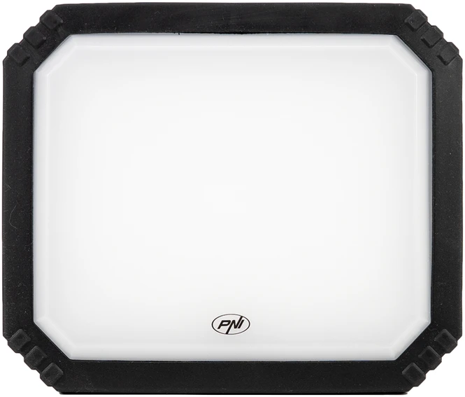 PNI LW10 10W LED darbinis žibintas, nešiojamas, įkraunamas, su 2 x 18650 4000mAh baterijomis, 6500K, IP54, 700 lm, 2 ryškumo lygiai