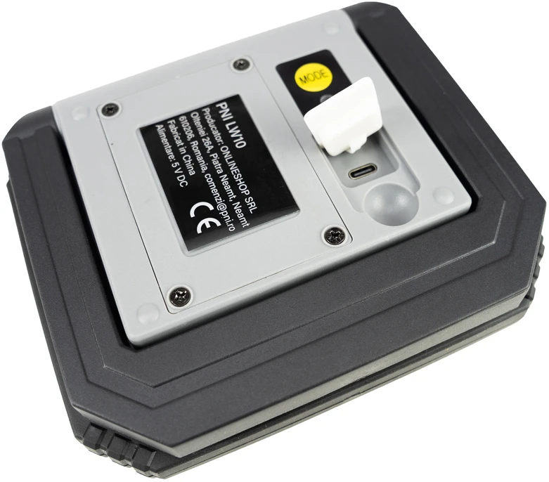 PNI LW10 10W LED darbinis žibintas, nešiojamas, įkraunamas, su 2 x 18650 4000mAh baterijomis, 6500K, IP54, 700 lm, 2 ryškumo lygiai