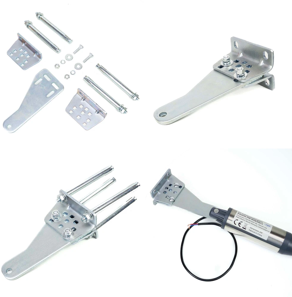 PNI MAB300LR varstomų vartų automatikos komplektas, su 2 40W varikliais, nuotolinio valdymo pulteliais ir valdymo pultu, fotoelementais ir lempute, vartų ilgis iki 2 x 2.5m, vartų svoris 200Kg