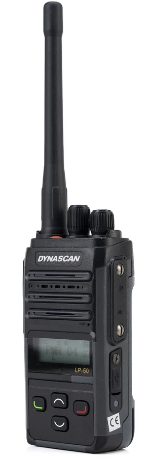 PNI Nešiojama radijo stotelė PMR Dynascan LP-50, 16 kanalų, nuskaitymas, Vox, CTCSS, DCS, 2000mAh baterija, IP67