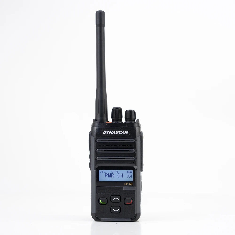 PNI Nešiojama radijo stotelė PMR Dynascan LP-50, 16 kanalų, nuskaitymas, Vox, CTCSS, DCS, 2000mAh baterija, IP67