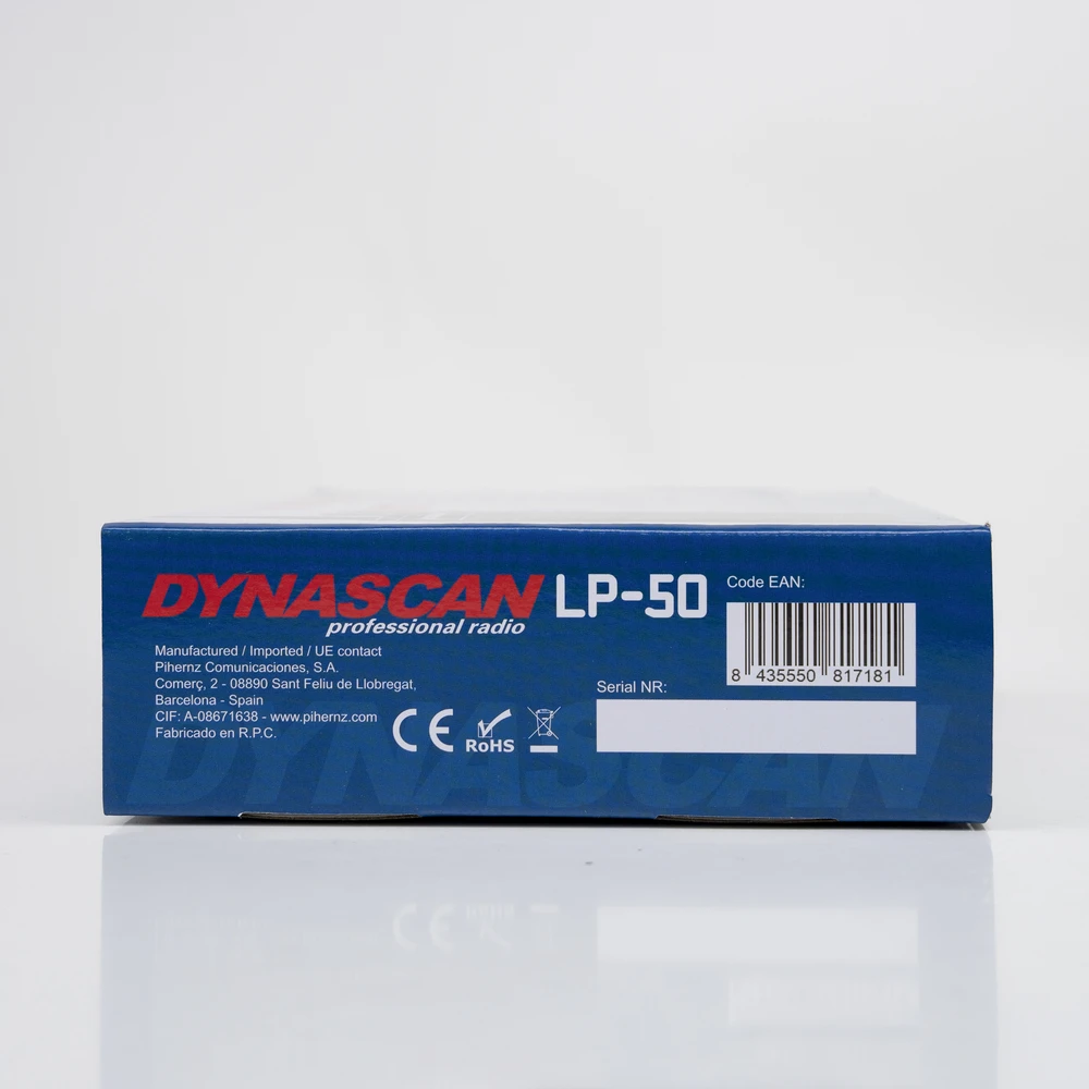 PNI Nešiojama radijo stotelė PMR Dynascan LP-50, 16 kanalų, nuskaitymas, Vox, CTCSS, DCS, 2000mAh baterija, IP67