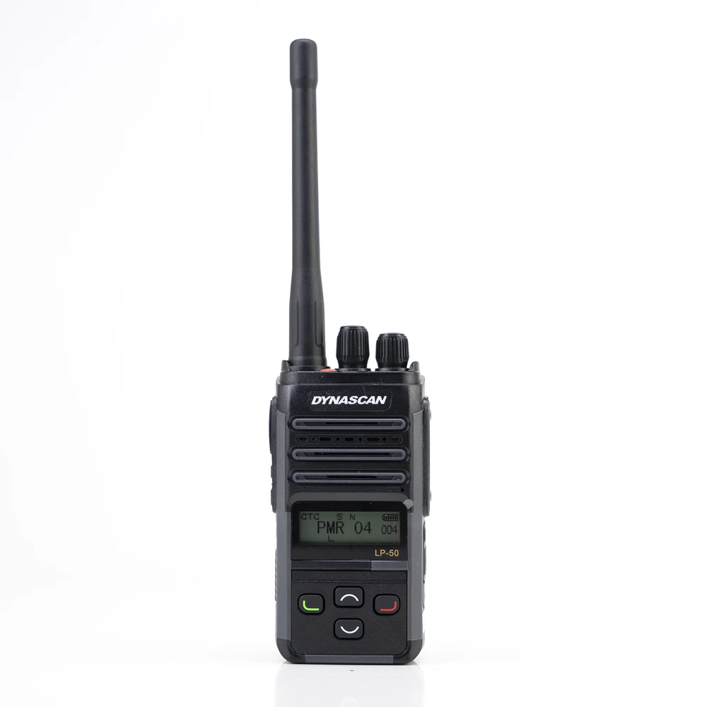 PNI Nešiojama radijo stotelė PMR Dynascan LP-50, 16 kanalų, nuskaitymas, Vox, CTCSS, DCS, 2000mAh baterija, IP67