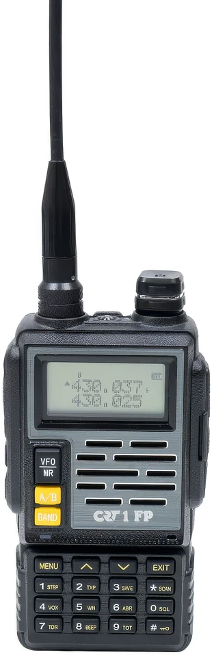PNI Pakuotė 2bc Nešiojama VHF/UHF radijo stotelė CRT FP00 dviejų dažnių 144-146 ir 430-440 MHz juoda, VOX, 128 kanalai, paieška, programuojama, žibintuvėlis, FM radijas 76-108 MHz, TOT, retransliatorius