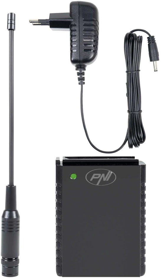 PNI PB-HP62 Li-Ion 1500mAh akumuliatoriaus komplektas su 230V maitinimo šaltiniu ir BNC antena, skirta HP 62 PNI stotelei