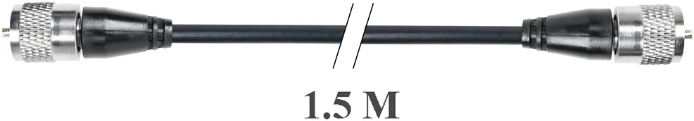 PNI R150 jungiamasis kabelis su PL259 kištukais, ilgis 1.5m