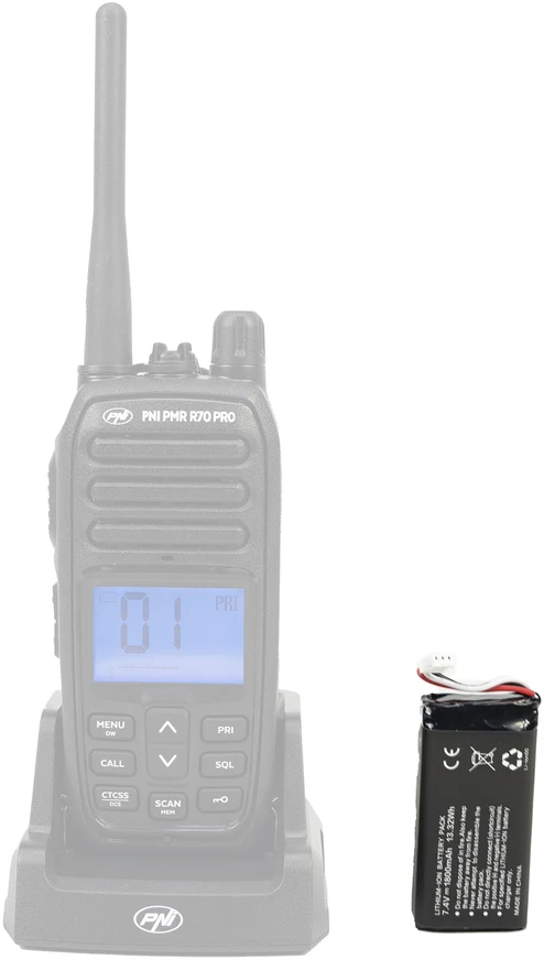 PNI R70 atsarginė baterija, skirta PNI PMR R70 PRO radijo stotelei