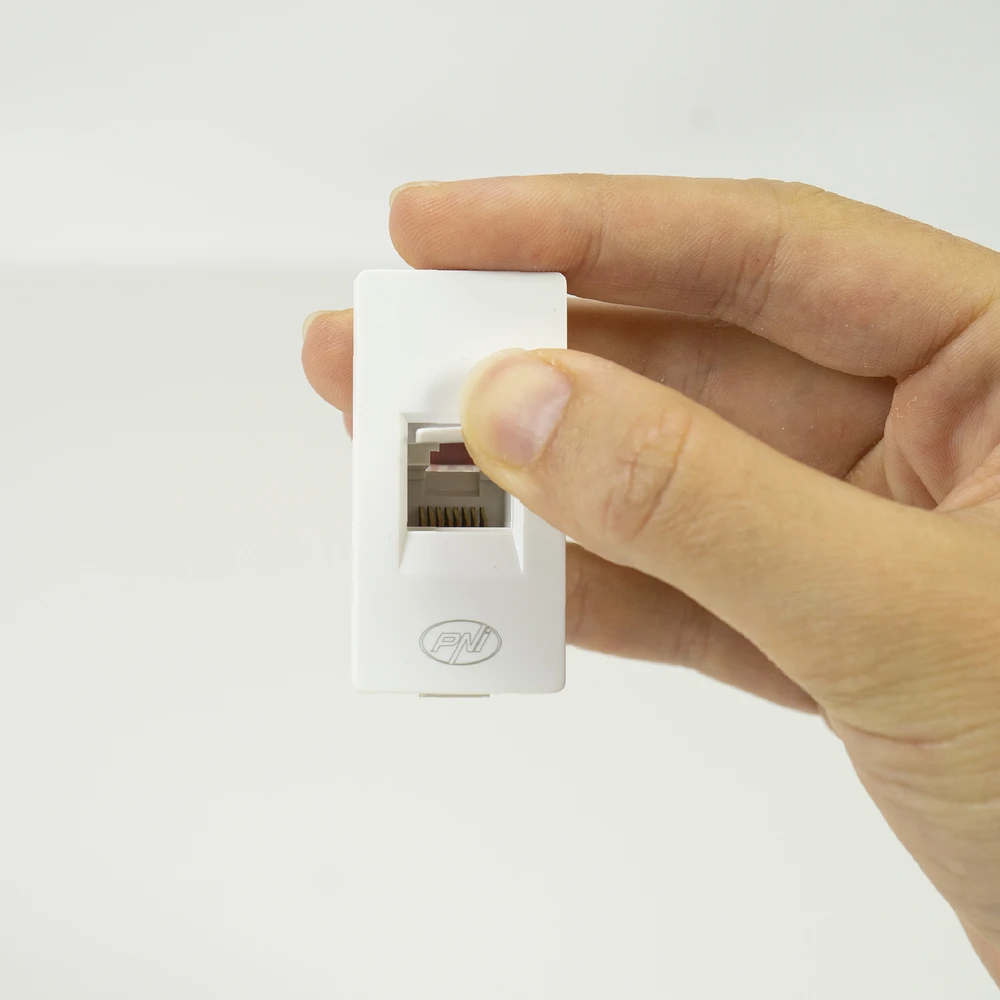 PNI RJ45M modulinis interneto lizdas, įmontuojamas