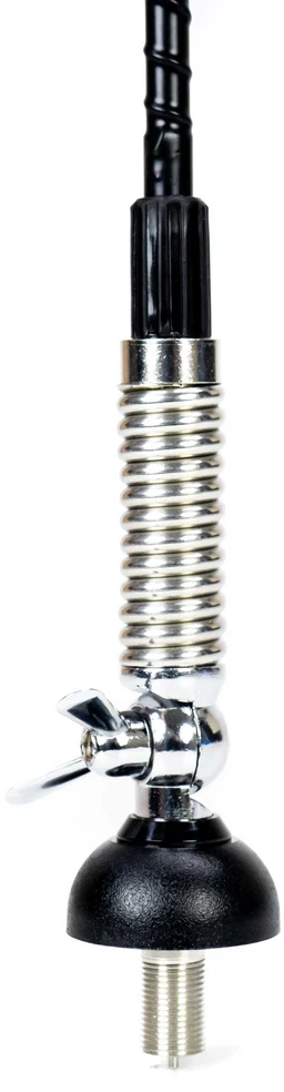 PNI S60 CB antena, 59 cm, su tvirtinimo elementu (butterfly), 4 m RG58 kabeliu ir PNI SWR-300 reflektometru SWR matavimui, juoda