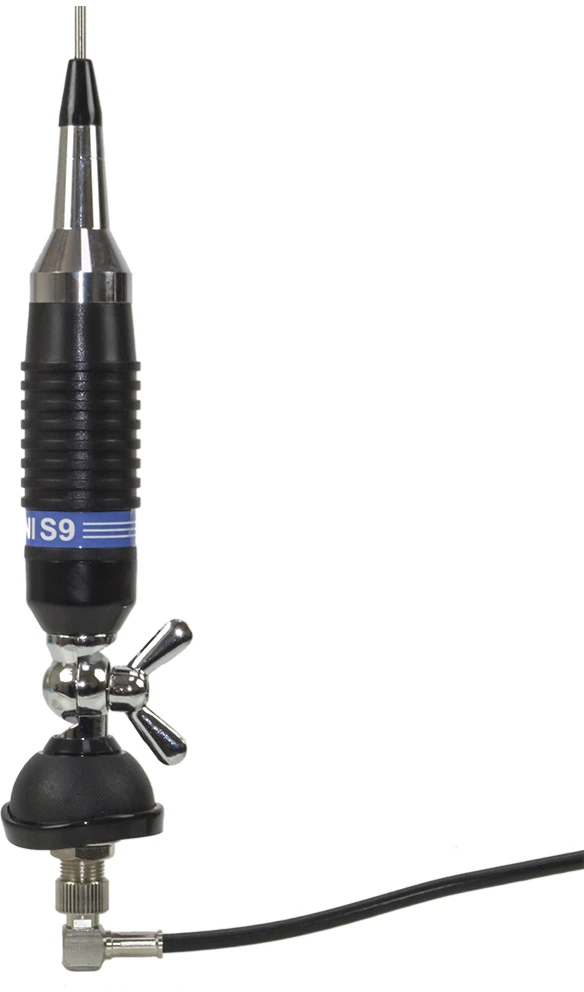 PNI S9 CB antena, 120 cm, su „butterfly“ tipo laikikliu, 4 m RG58 kabeliu ir PNI SWR-300 reflektometru SWR matavimui