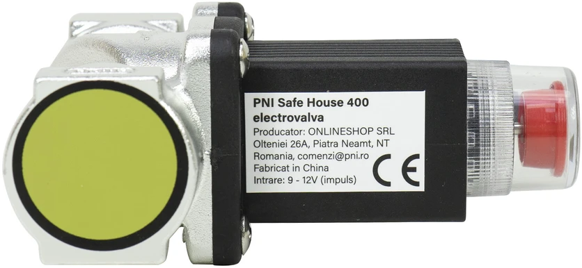 PNI Safe House 400 dujų jutiklio ir 3/4 colio solenoidinio vožtuvo komplektas, garsinis ir šviesos signalas, 85dB, aptinka gamtines dujas, metano dujas (CH4)