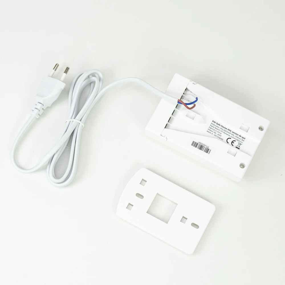 PNI Safe House 400 dujų jutiklio ir 3/4 colio solenoidinio vožtuvo komplektas, garsinis ir šviesos signalas, 85dB, aptinka gamtines dujas, metano dujas (CH4)