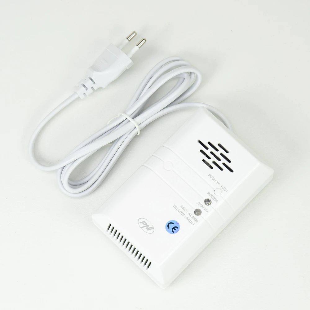 PNI Safe House 400 dujų jutiklio ir 3/4 colio solenoidinio vožtuvo komplektas, garsinis ir šviesos signalas, 85dB, aptinka gamtines dujas, metano dujas (CH4)