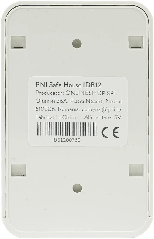 PNI Safe House IDB12 vaizdo durų skambutis, WiFi, naktinis matymas, IP54, integruota baterija, valdymas per Tuya programėlę