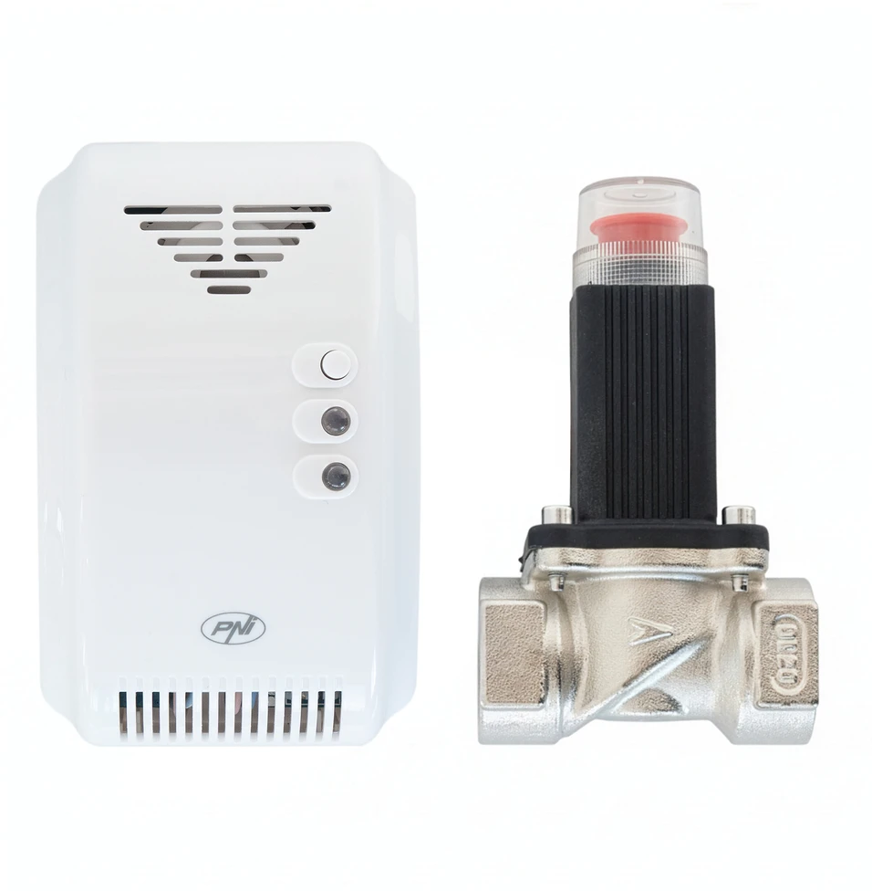 PNI Safe House Kit 200 dujų jutiklis ir 3/4 colio solenoidinis vožtuvas