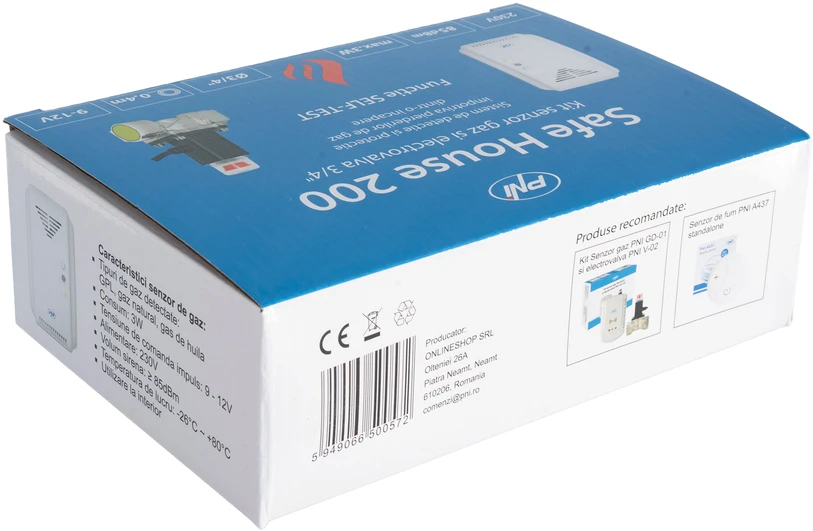 PNI Safe House Kit 200 dujų jutiklis ir 3/4 colio solenoidinis vožtuvas
