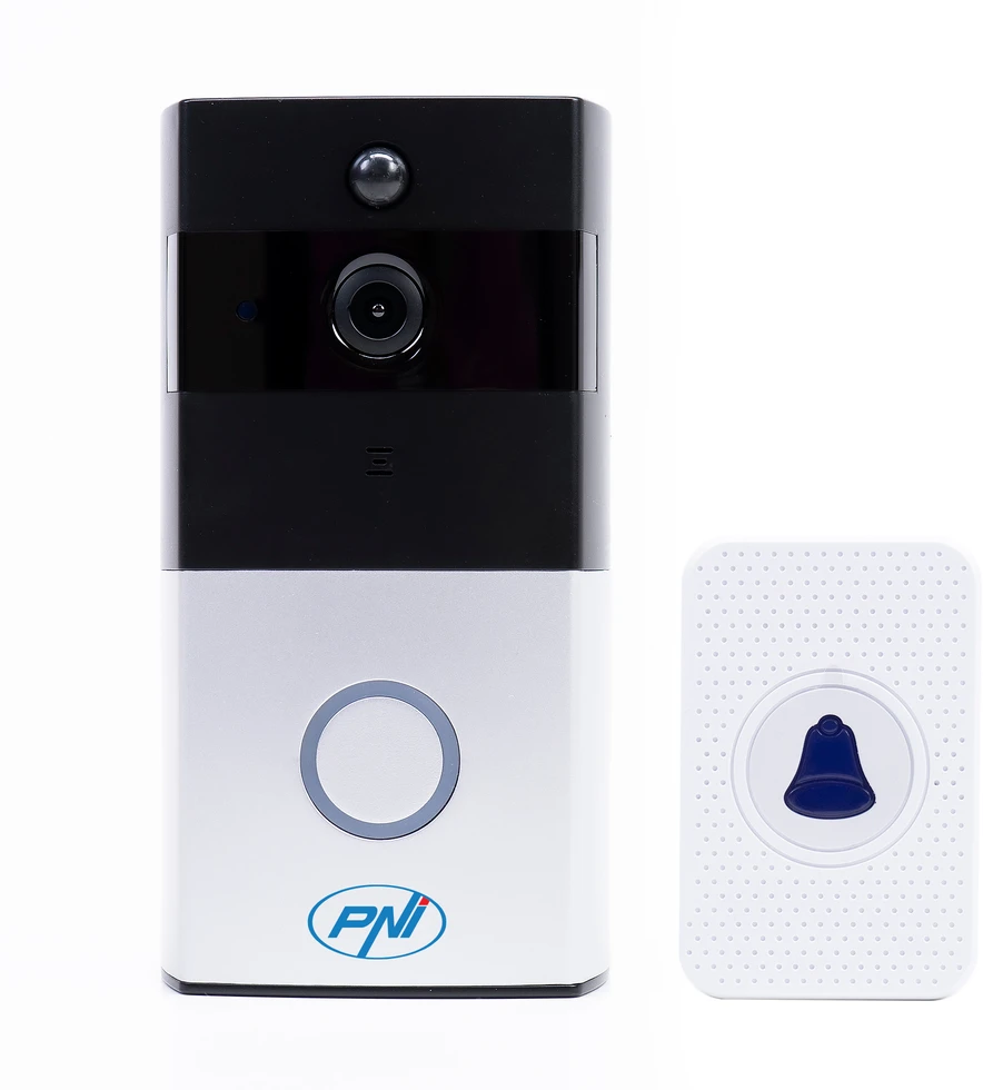 PNI SafeHome PT710B WiFi HD išmanioji vaizdo telefonspynė, P2P, baterija, skirta „Tuya Smart“ programėlė, integracija į scenarijus ir išmanioji automatizacija su kitais „Tuya“ suderinamais produktais