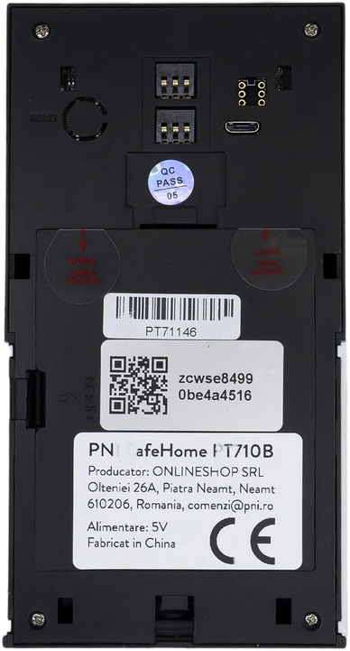 PNI SafeHome PT710B WiFi HD išmanioji vaizdo telefonspynė, P2P, baterija, skirta „Tuya Smart“ programėlė, integracija į scenarijus ir išmanioji automatizacija su kitais „Tuya“ suderinamais produktais