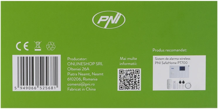PNI SafeHome PT950LR 1080P vaizdo stebėjimo kamera su 6W saulės baterija, WiFi, akumuliatoriumi, valdymu per „Tuya Smart“ programėlę, integracija į scenarijus ir išmaniąja automatizacija su kitais „Tuya“ suderinamais produktais