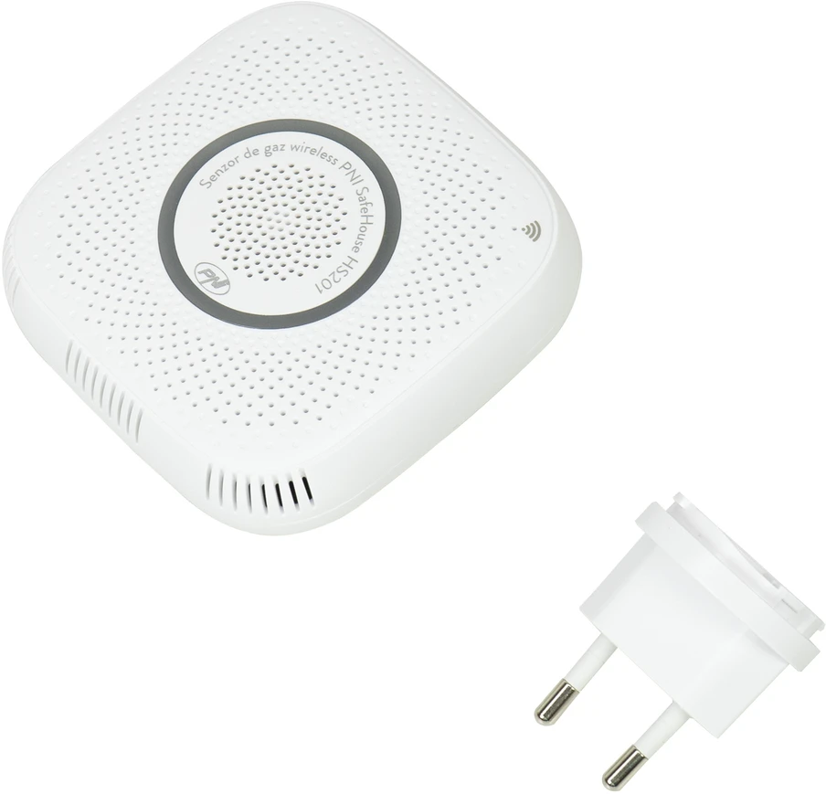 PNI SafeHouse HS201 metano dujų jutiklis (CH4) su „Wi-Fi“, „Tuya Smart“ + lipnus padelis