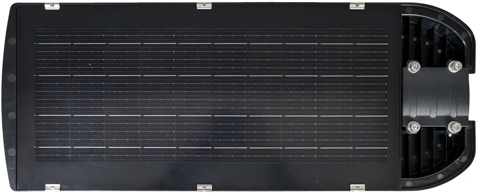 PNI SL130 300W gatvių apšvietimo lempa, su integruota 20W saulės baterija, 6500K, 2900lm, 4 x integruota 20Ah baterija, mikrobangų judesio jutiklis